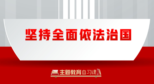 学习导图丨坚持全面依法治国